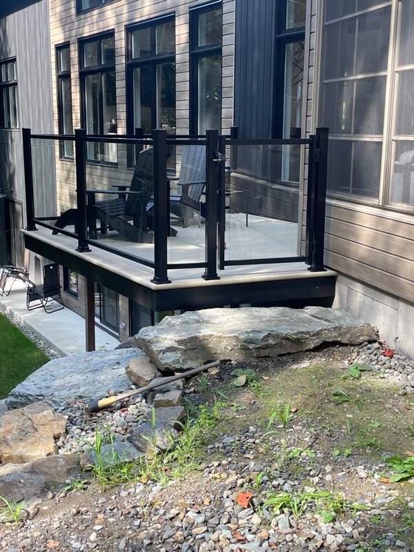 M Oderne simple main verre 6mm avec porte