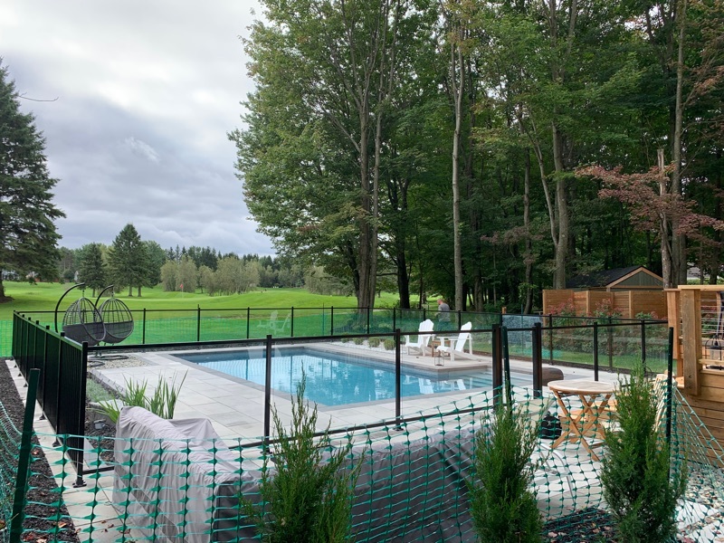 Moderne simple main melange de verre et barreau