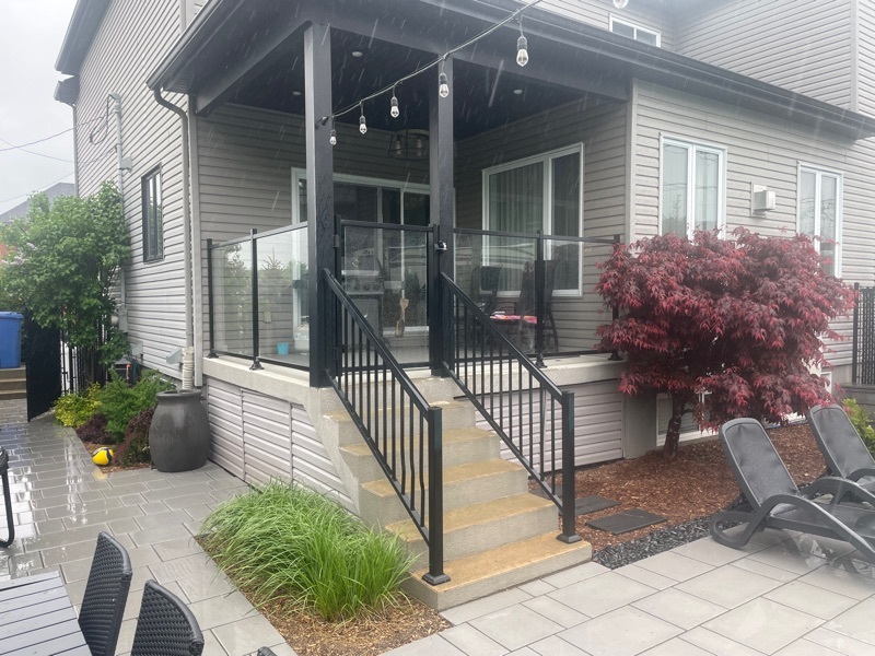 Moderne simple main verre 6mm