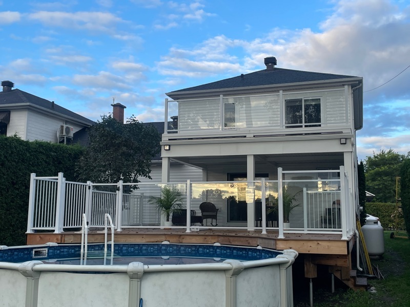 Moderne verre 6mm et Moderne 5 barreau