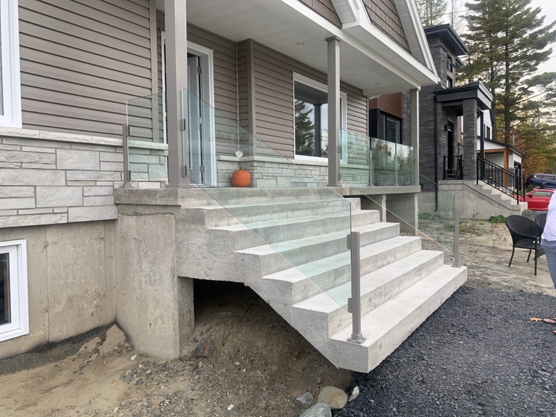 Panorama verre 12mm simple main Gris orageux