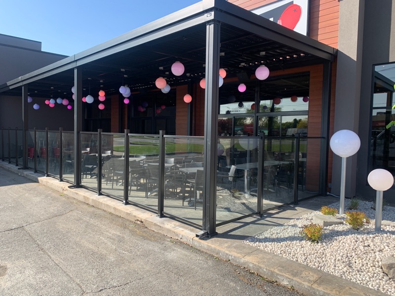 Simple main Moderne verre 6mm 60 haut