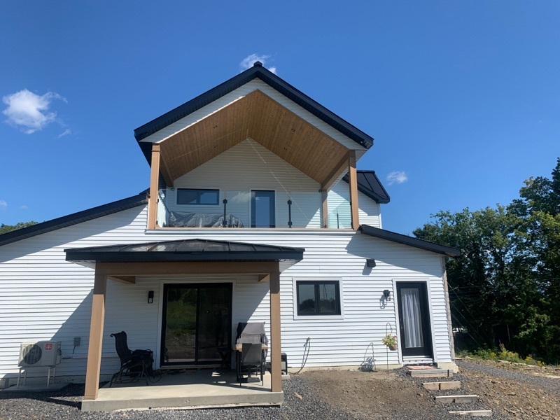 Simple main Panorama verre 12mm trempe clair cote poli